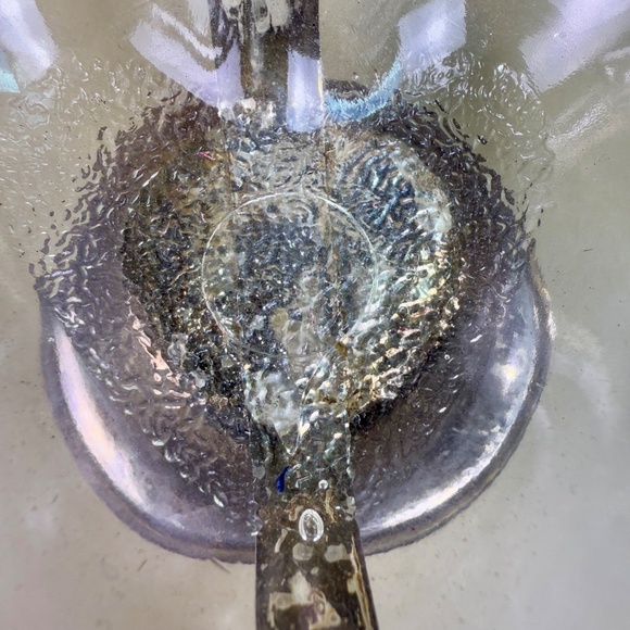 Vintage English Silverplate & Glass Heart Basket | Footed Handle Dish | England - Picture 16 of 16